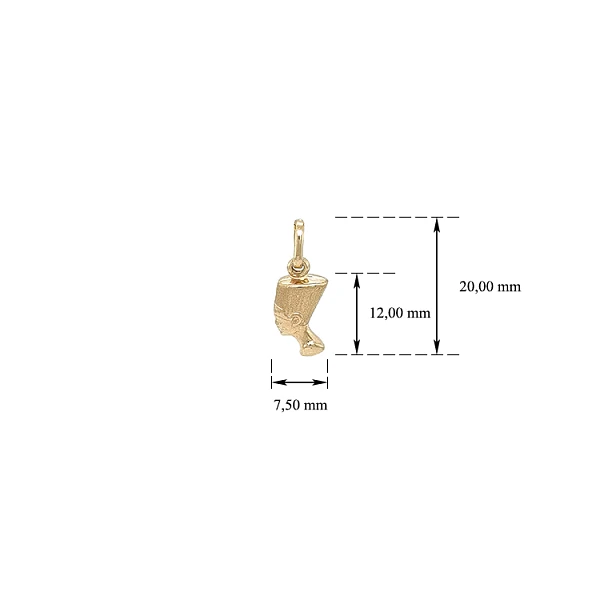 Gold Pendant Nefertiti