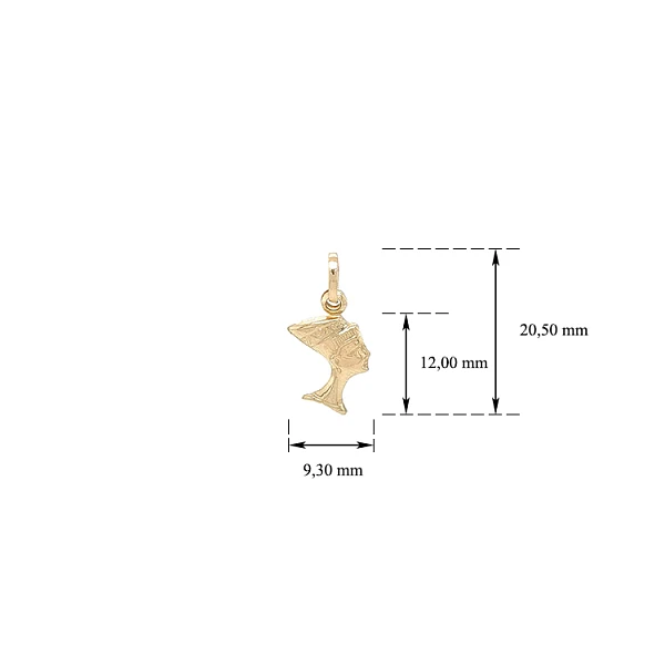 Gold Pendant Nefertiti
