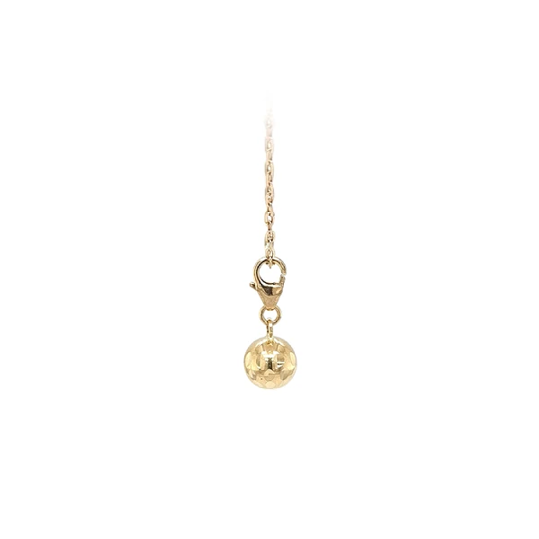 Gold Pendant for Bracelet Ball