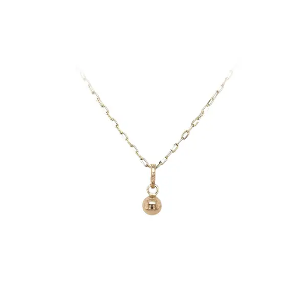 Gold Pendant of a Bullet