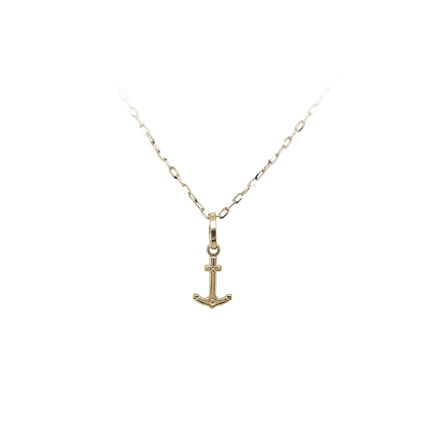 Gold Pendant Anchor