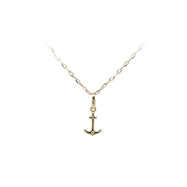 Gold Pendant Anchor