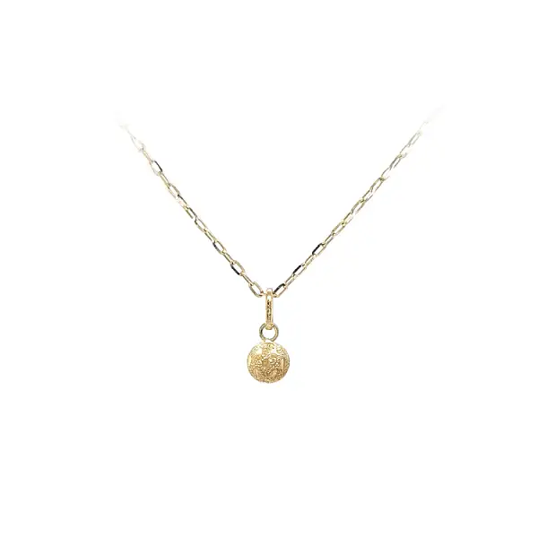 Gold Pendant of a Bullet