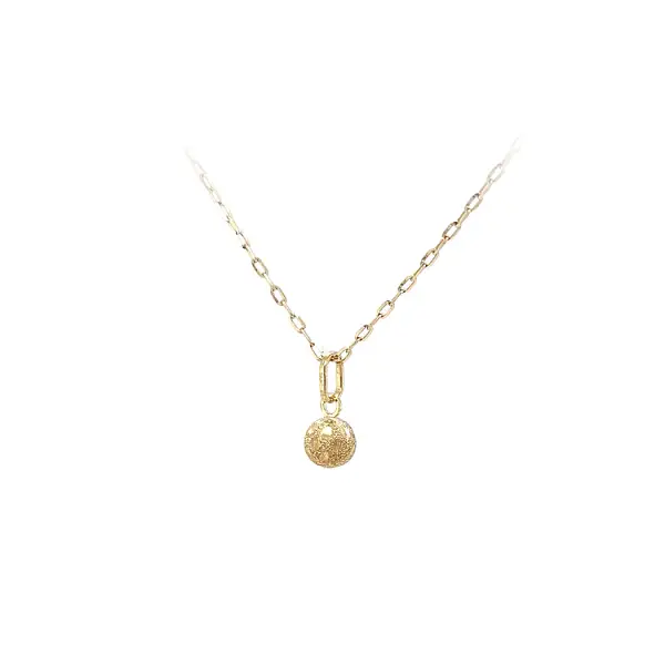 Gold Pendant of a Bullet