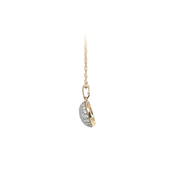 Gold Pendant with Zircons