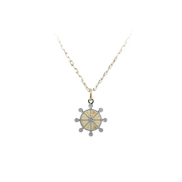 Pendant Rudder made of Combination Gold