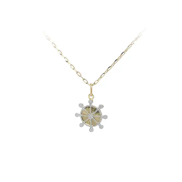 Pendant Rudder made of Combination Gold