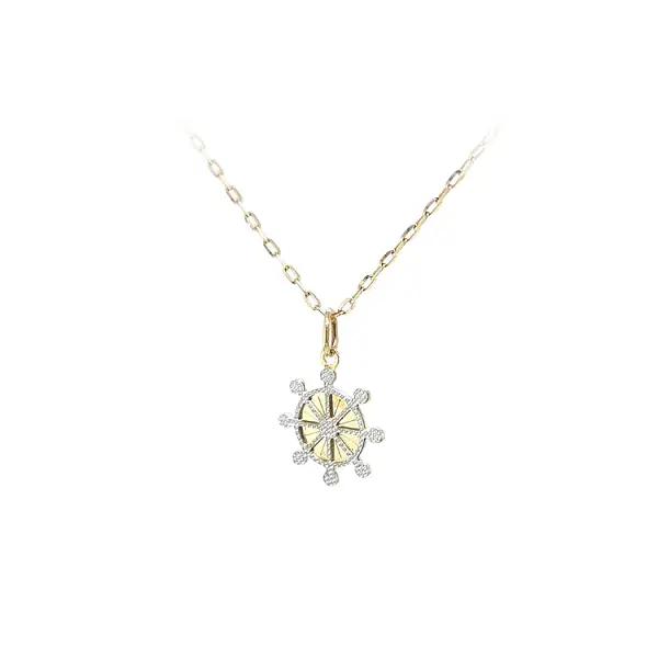 Pendant Rudder made of Combination Gold