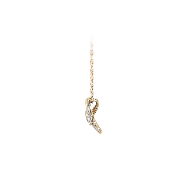 Pendant with Zircon Combined Gold