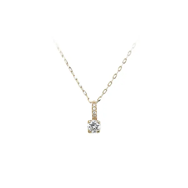 Gold Pendant with Zircons