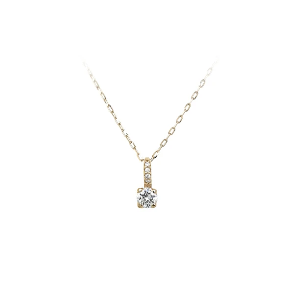 Gold Pendant with Zircons