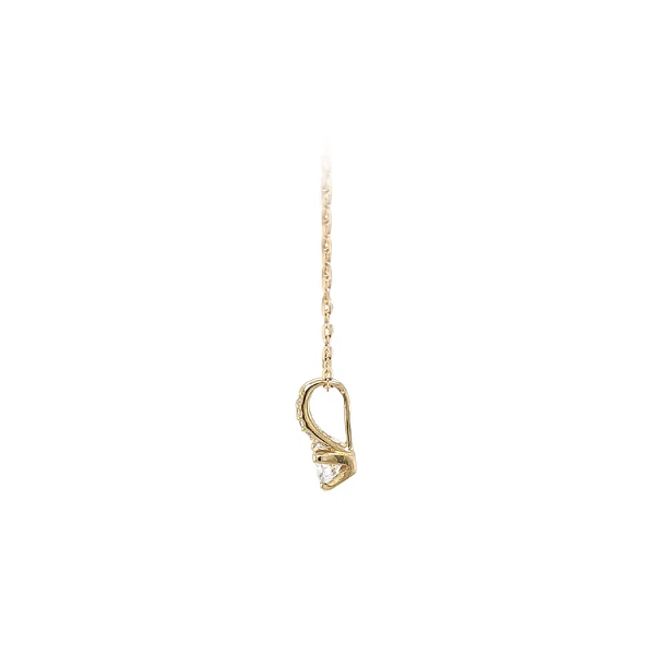 Gold Pendant with Zircons
