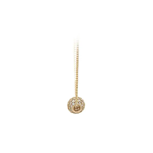 Gold Pendant Ball with Zircons
