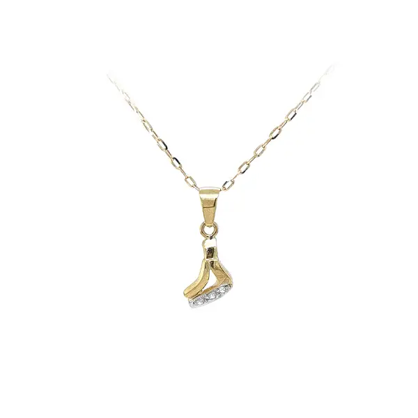 Golden Pendant with Zircones