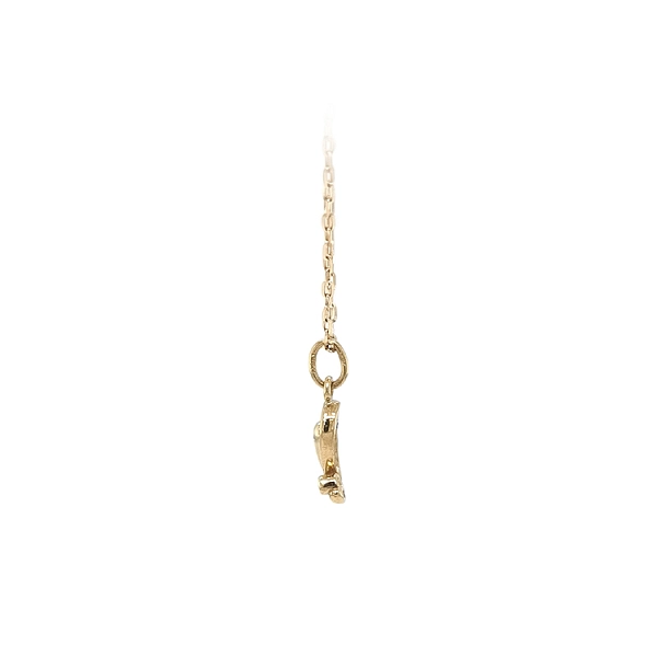 Gold Pendant with Zircons