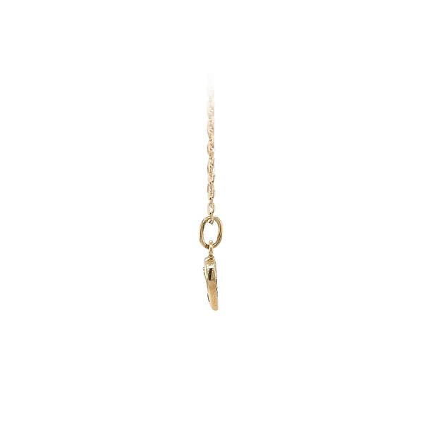 Gold Pendant with Zircons