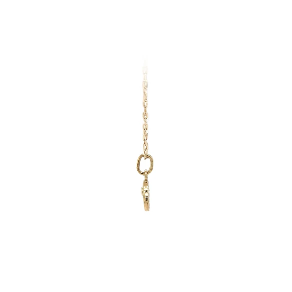 Gold Pendant with Zircons