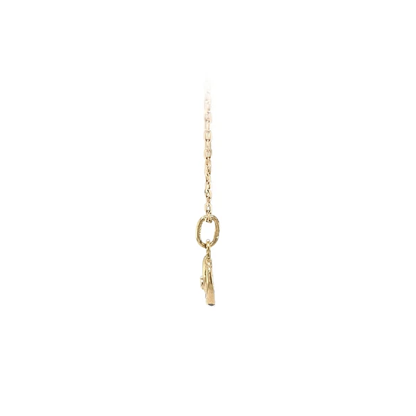 Gold Pendant with Zircons