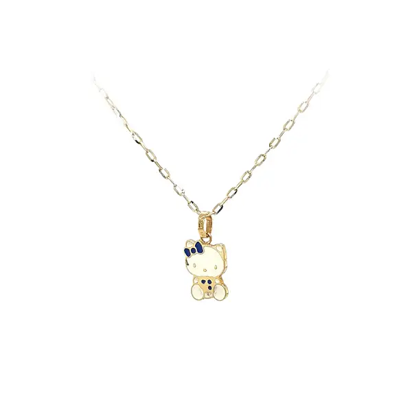 Gold Pendant Hello Kitty