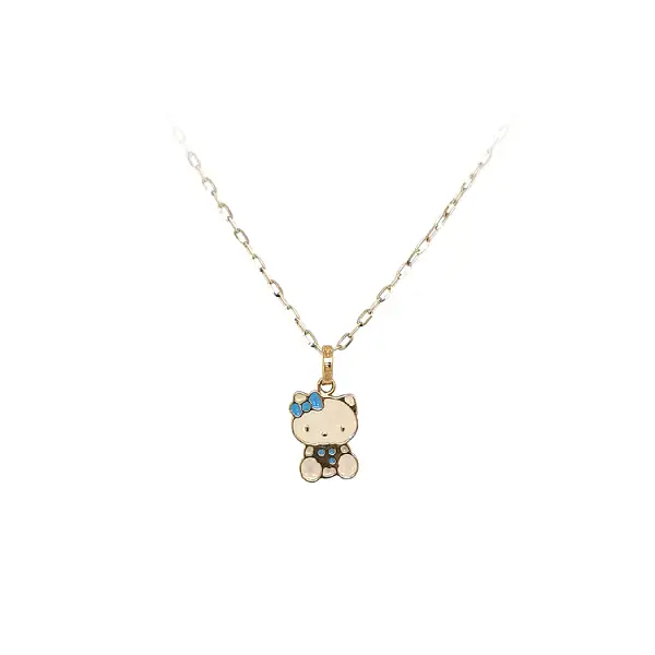 Gold Pendant Hello Kitty