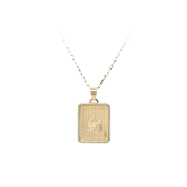 Gold Pendant Aquarius