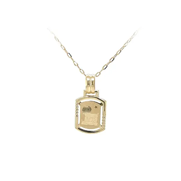 Gold Pendant Sign of the Ram