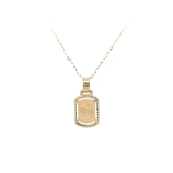 Gold Pendant Sign of the Bull