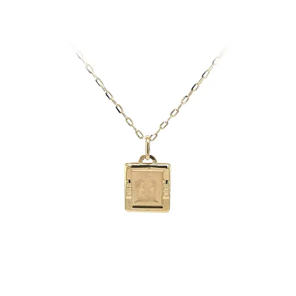 Gold Pendant Sign of the Twins