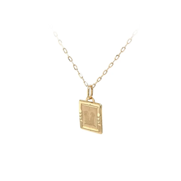 Gold Pendant Sign of the Twins