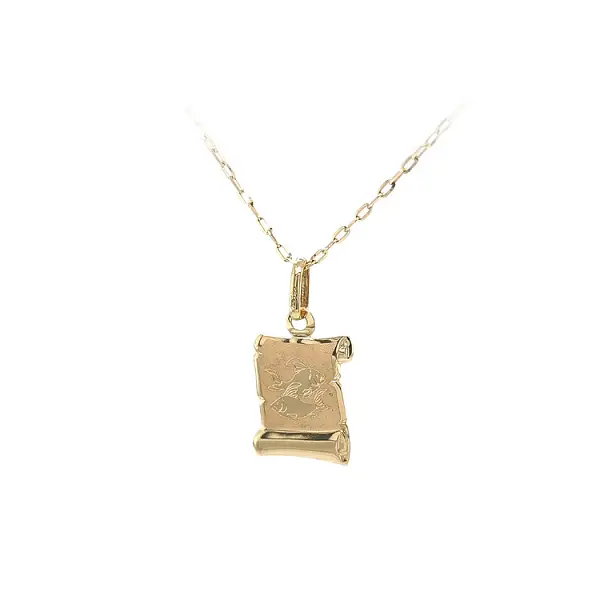 Gold Pendant Sign of the Fish