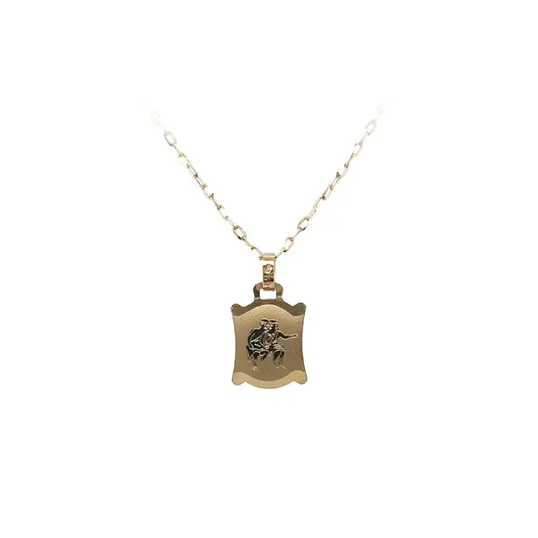 Gold Pendant Sign of the Gemini