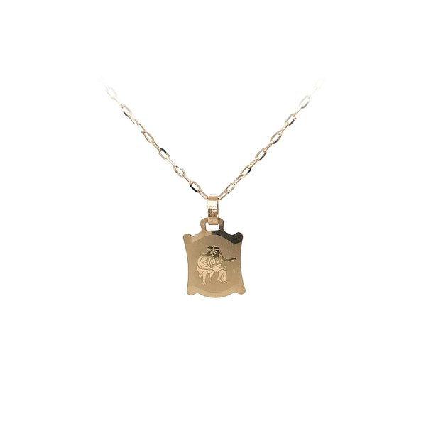 Gold Pendant Sign of the Gemini