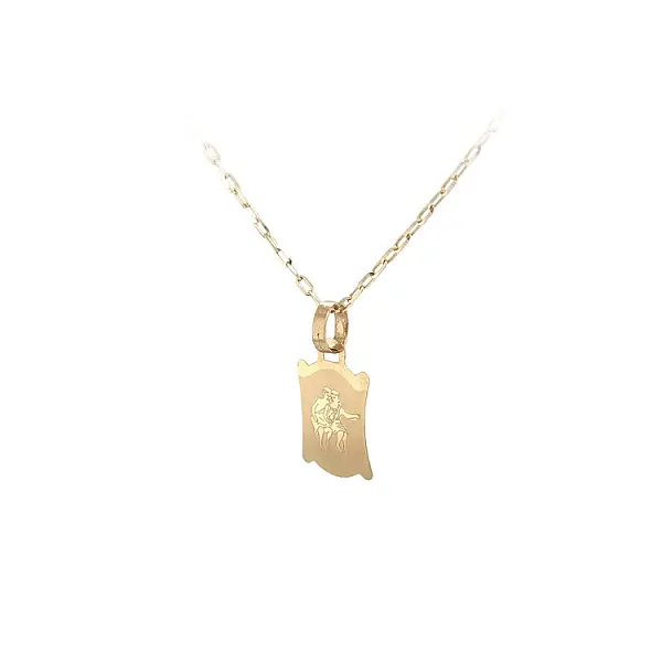 Gold Pendant Sign of the Gemini