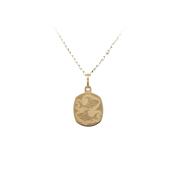 Gold Pendant Sign of the Fish