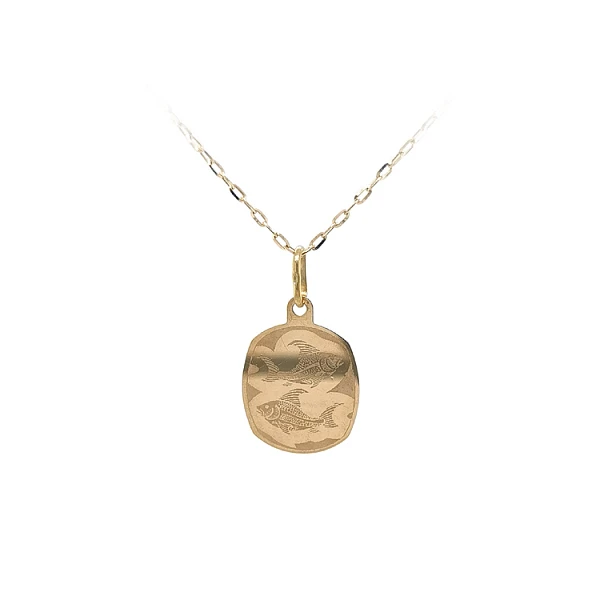 Gold Pendant Sign of the Fish