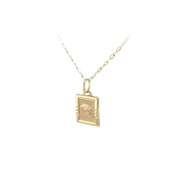 Gold Pendant Sign of the Fish