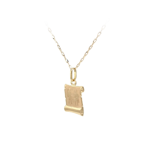 Gold Pendant Sign of the Twins