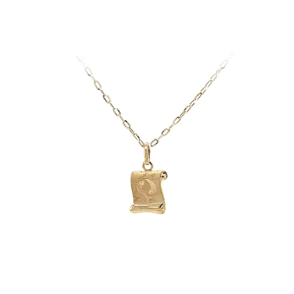 Gold Pendant Sign of the Fish