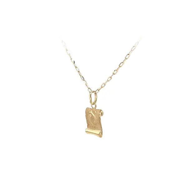 Gold Pendant Sign of the Fish