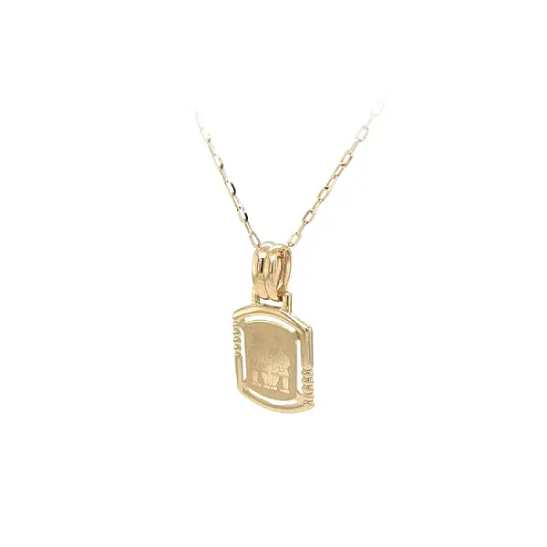 Gold Pendant Gemini