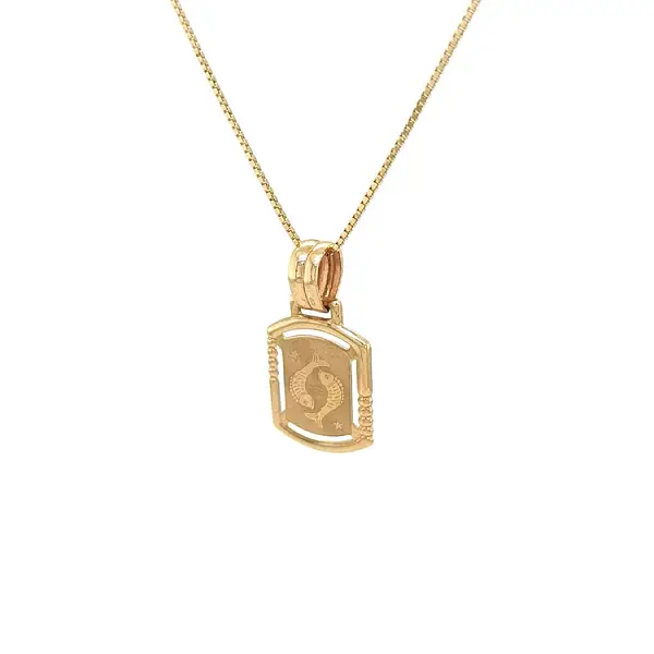 Gold Pendant Sign of the Fish