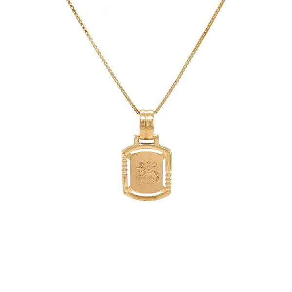 Gold Pendant Sign of the Sagittarius