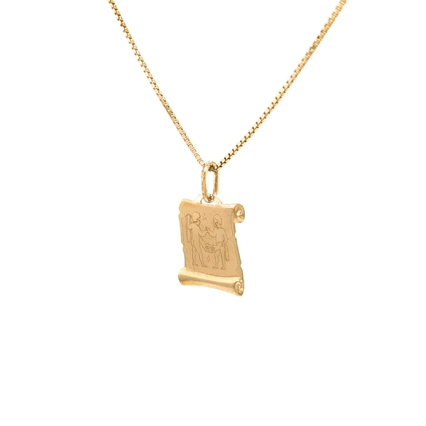 Gold Pendant Sign of the Twins