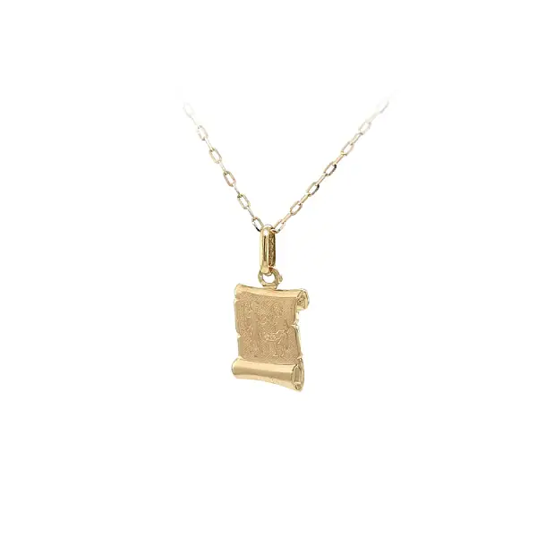 Gold Pendant Sign of the Twins