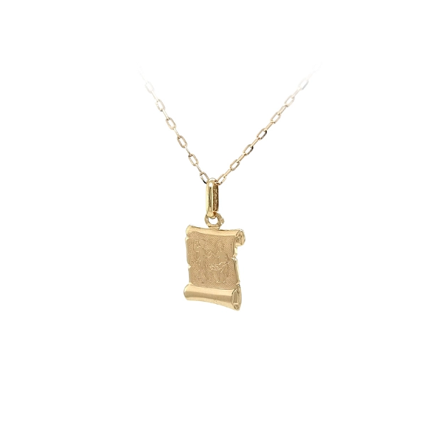 Gold Pendant Sign of the Twins