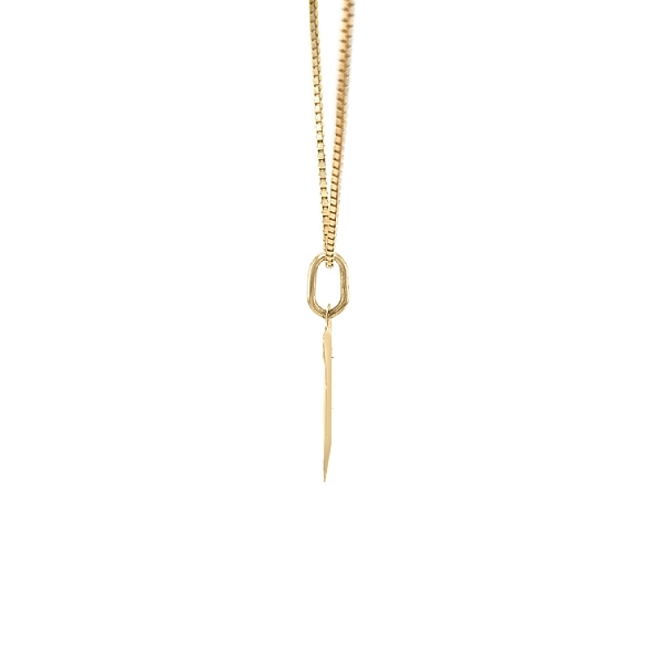 Gold Pendant Letter L