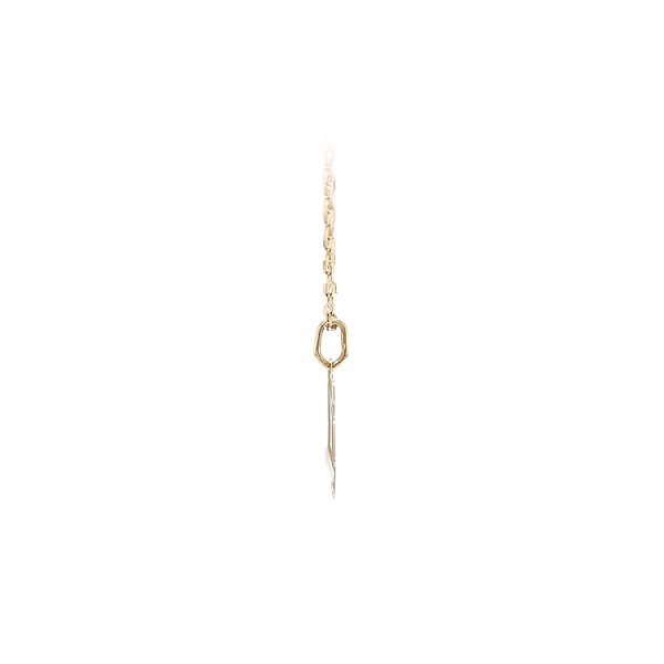 Gold Pendant Parchment Letter Y