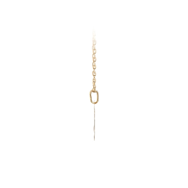 Gold Pendant Parchment Letter I