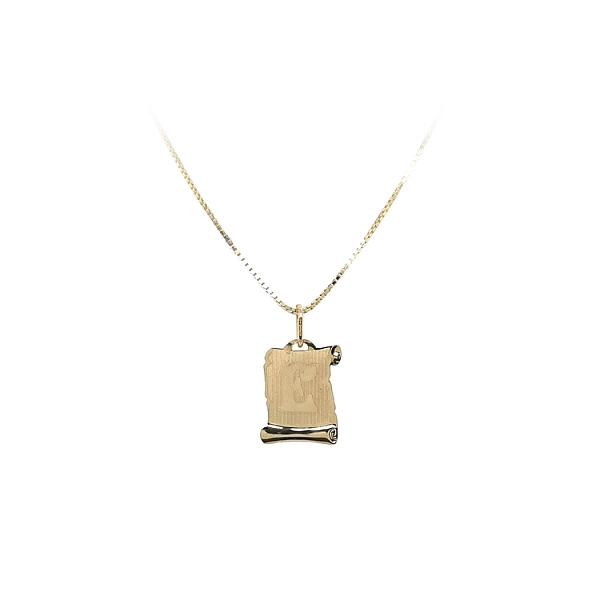 Gold Pendant Letter E
