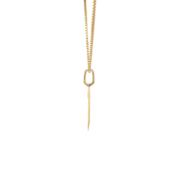 Gold Pendant Letter H